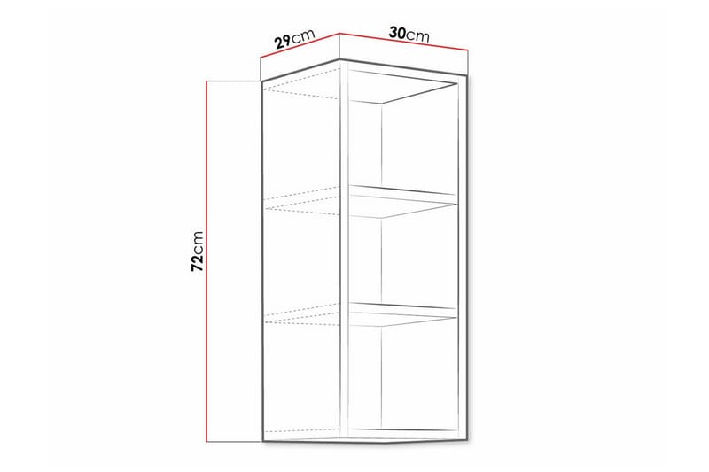 Templemore Køkkenskab 30 cm - Brun - Hus & renovering - Køkken & bad - Køkken & bryggers - Køkkenindretning - Køkkenskab