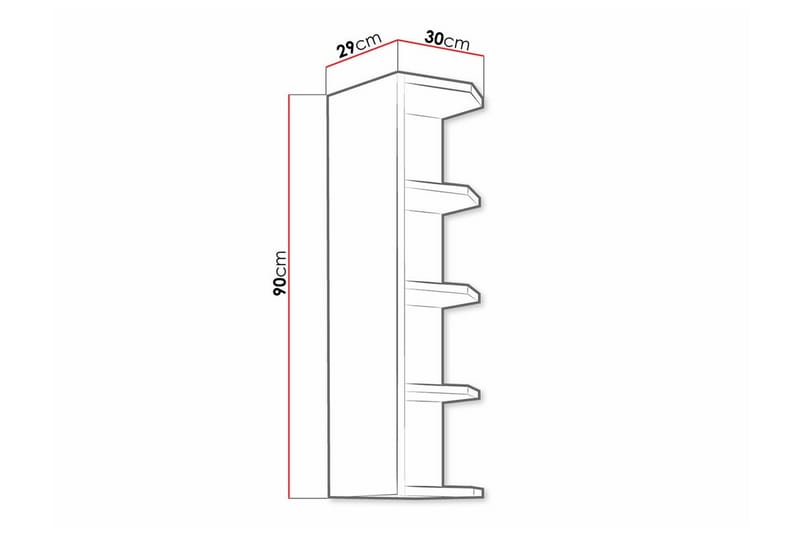 Templemore Køkkenskab 30 cm - Brun - Hus & renovering - Køkken & bad - Køkken & bryggers - Køkkenindretning - Køkkenskab