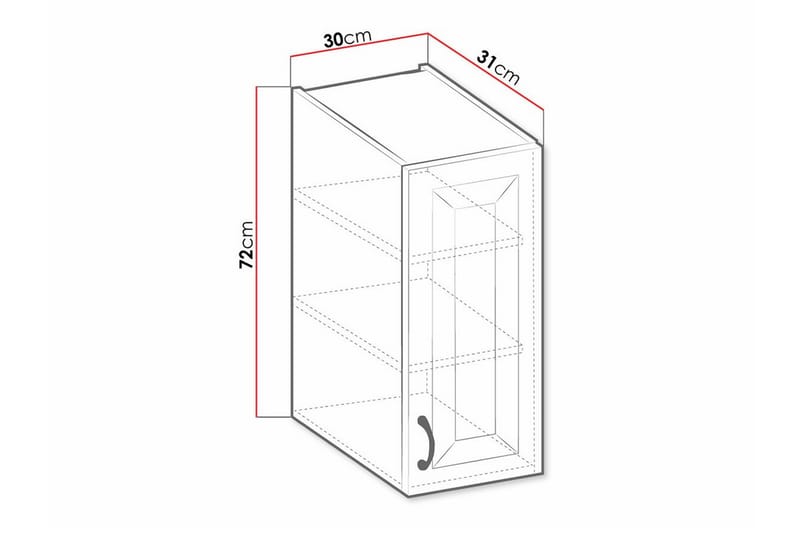 Templemore Køkkenskab 30 cm - Brun/Træ - Hus & renovering - Køkken & bad - Køkken & bryggers - Køkkenindretning - Køkkenskab