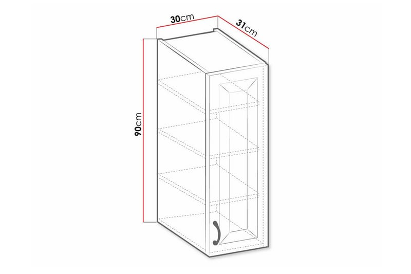 Templemore Køkkenskab 30 cm - Brun/Træ - Hus & renovering - Køkken & bad - Køkken & bryggers - Køkkenindretning - Køkkenskab