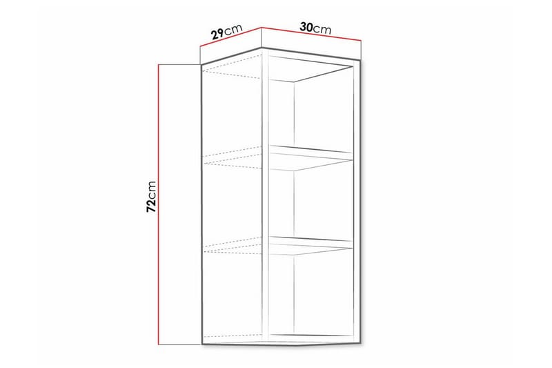 Templemore Køkkenskab 30 cm - Hvid - Hus & renovering - Køkken & bad - Køkken & bryggers - Køkkenindretning - Køkkenskab