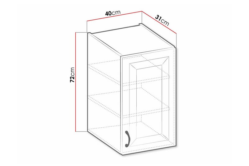 Templemore Køkkenskab 40 cm - Brun/Træ - Hus & renovering - Køkken & bad - Køkken & bryggers - Køkkenindretning - Køkkenskab