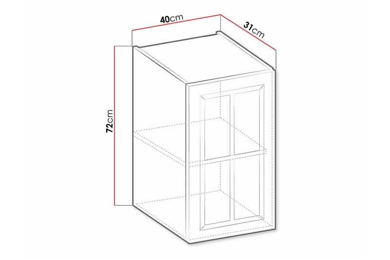 Templemore Køkkenskab 40 cm - Hvid - Hus & renovering - Køkken & bad - Køkken & bryggers - Køkkenindretning - Køkkenskab