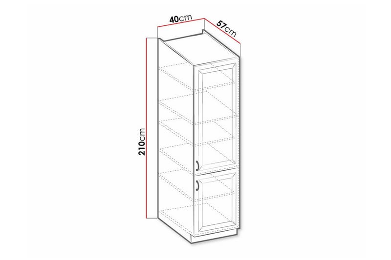 Templemore Køkkenskab 40 cm - Hvid - Hus & renovering - Køkken & bad - Køkken & bryggers - Køkkenindretning - Køkkenskab