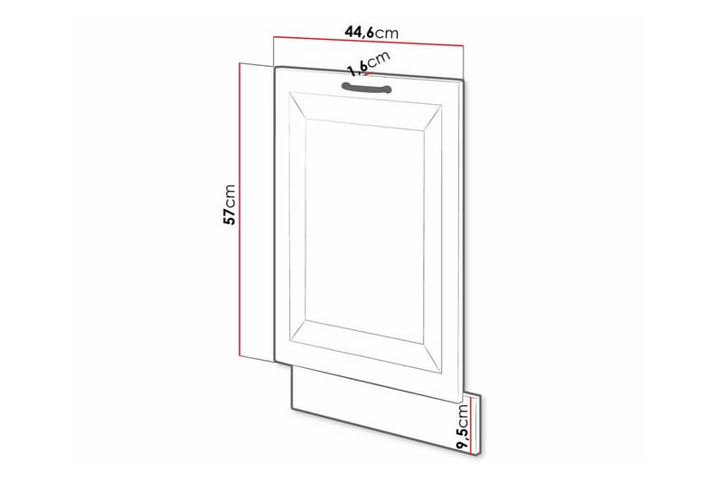 Templemore Køkkenskab 44,6 cm - Grafit - Hus & renovering - Køkken & bad - Køkken & bryggers - Køkkenindretning - Køkkenskab