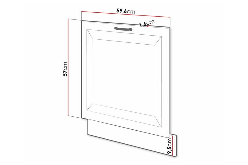 Templemore Køkkenskab 59,6 cm - Grafit - Hus & renovering - Køkken & bad - Køkken & bryggers - Køkkenindretning - Køkkenskab