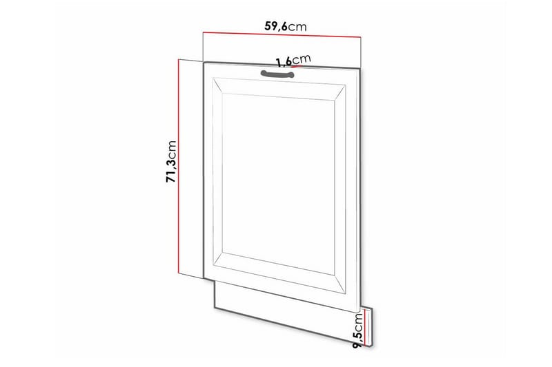 Templemore Køkkenskab 59,6 cm - Grafit - Hus & renovering - Køkken & bad - Køkken & bryggers - Køkkenindretning - Køkkenskab