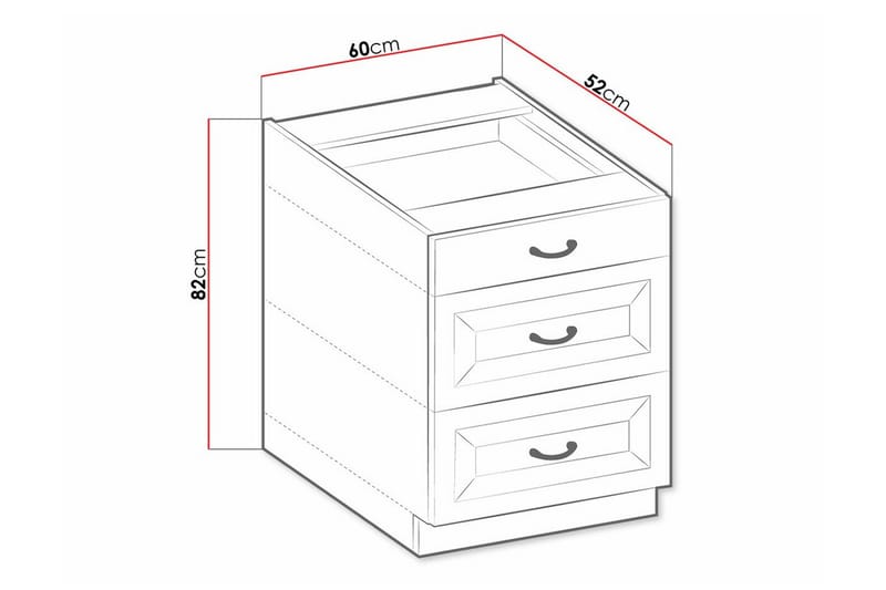 Templemore Køkkenskab 60 cm - Brun/Træ - Hus & renovering - Køkken & bad - Køkken & bryggers - Køkkenindretning - Køkkenskab