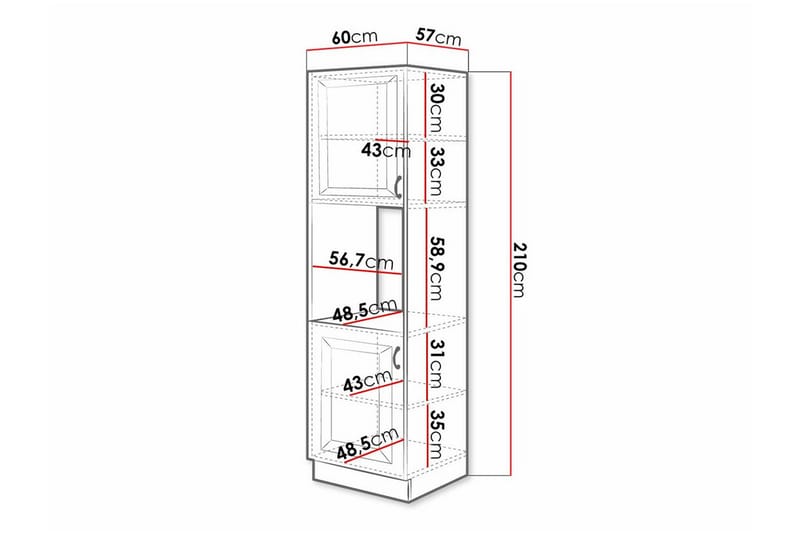 Templemore Køkkenskab 60 cm - Brun/Træ - Hus & renovering - Køkken & bad - Køkken & bryggers - Køkkenindretning - Køkkenskab