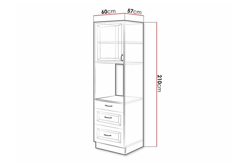 Templemore Køkkenskab 60 cm - Brun/Træ - Hus & renovering - Køkken & bad - Køkken & bryggers - Køkkenindretning - Køkkenskab