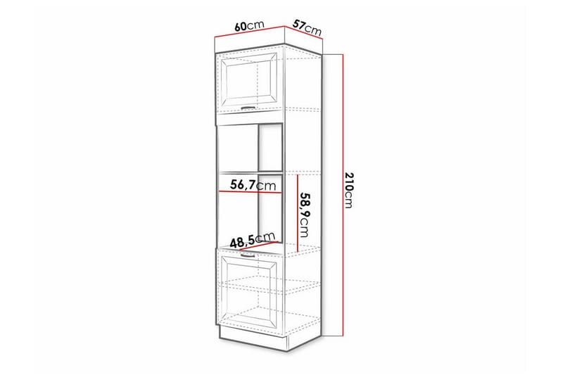 Templemore Køkkenskab 60 cm - Brun/Træ - Hus & renovering - Køkken & bad - Køkken & bryggers - Køkkenindretning - Køkkenskab