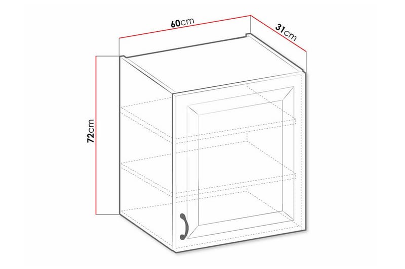 Templemore Køkkenskab 60 cm - Hvid - Hus & renovering - Køkken & bad - Køkken & bryggers - Køkkenindretning - Køkkenskab