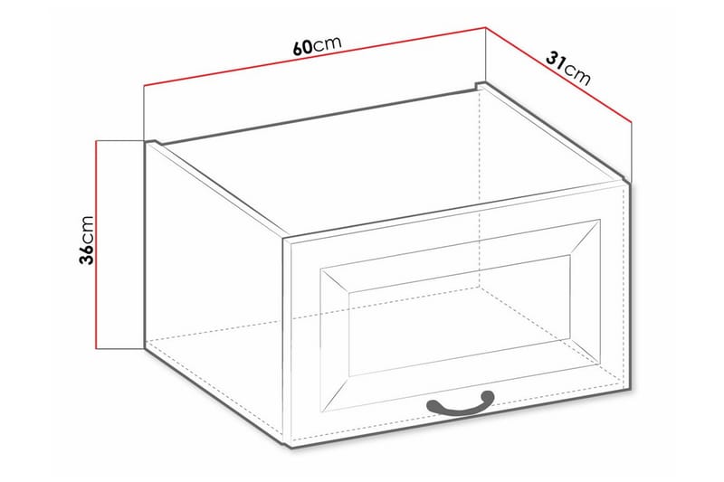 Templemore Køkkenskab 60 cm - Hvid - Hus & renovering - Køkken & bad - Køkken & bryggers - Køkkenindretning - Køkkenskab