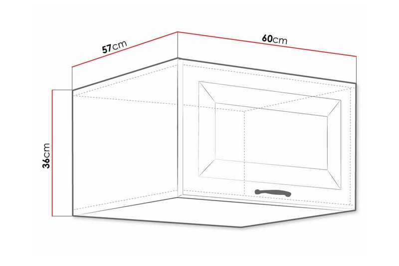 Templemore Køkkenskab 60 cm - Hvid - Hus & renovering - Køkken & bad - Køkken & bryggers - Køkkenindretning - Køkkenskab