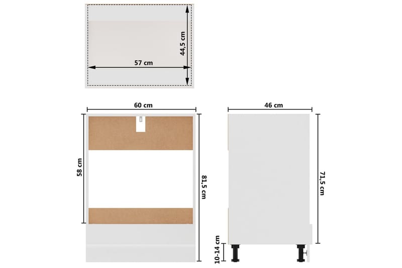 køkkenskabssæt 8 dele spånplade hvid - Hvid - Hus & renovering - Køkken & bad - Køkken & bryggers - Køkkenindretning - Køkkenskab