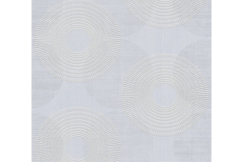 AS Creation Circle look Wallpaper Attractive Nonwoven Grå - AS Creation - Boligtilbehør - Vægdekoration - Tapeter - Mønstret tapet