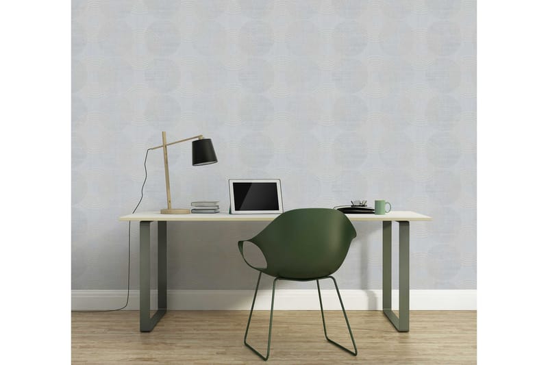 AS Creation Circle look Wallpaper Attractive Nonwoven Grå - AS Creation - Boligtilbehør - Vægdekoration - Tapeter - Mønstret tapet