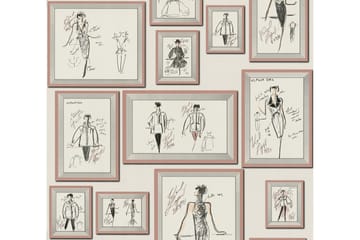 AS Creation Wallpaper Sketch af Karl Lagerfeld