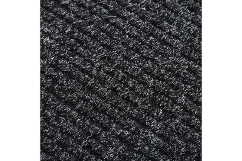 snavsbestandig tæppeløber 100x350 cm antracitgrå - Antracit - Køkkenmåtte - Gummierede tæpper - Plastikmåtte balkon - Plasttæpper - Små tæpper - Mønstrede tæpper - Store tæpper - Hall måtte - Balkontæppe & altantæppe - Håndvævede tæpper