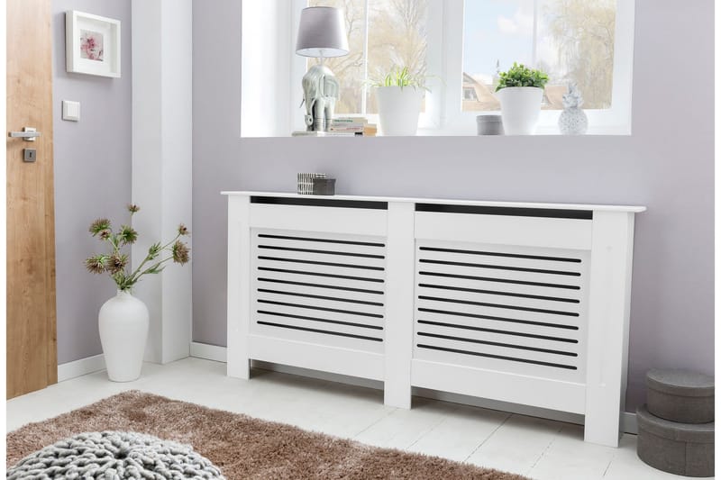 Moening Opbevaringsskab 78x19 cm - Hvid - Hus & renovering - Klimakontrol - Opvarmning - Radiatorer - Radiatorskjuler