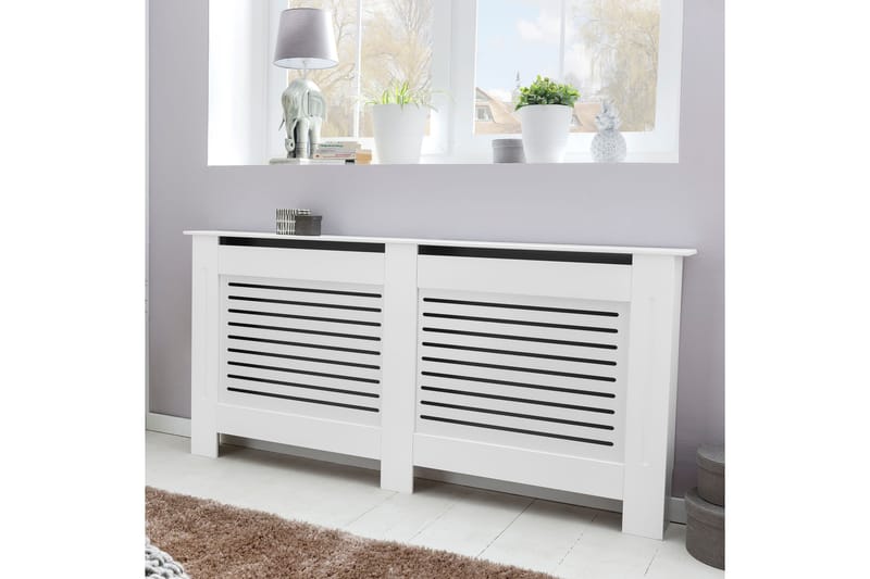 Wiemann Opbevaringsskab 152x19 cm - Hvid - Hus & renovering - Klimakontrol - Opvarmning - Radiatorer - Radiatorskjuler