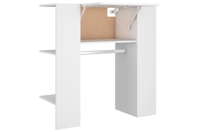 beBasic entrÃ©møbel 97,5x37x99 cm konstrueret træ hvid - Hvid - Opbevaring - Tøjopbevaring - Knagerækker - Tøjstativ