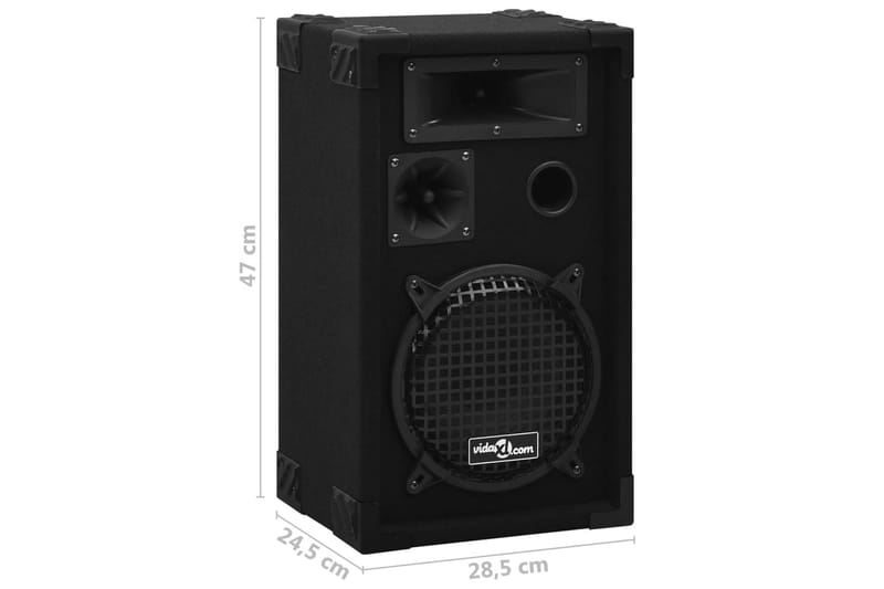 Professionelle Passive Hi-Fi-Scenehøjttalere 2 Stk. 800W - Sort - Husholdning - Smarte hjem - Øvrigt til det smarte hjem