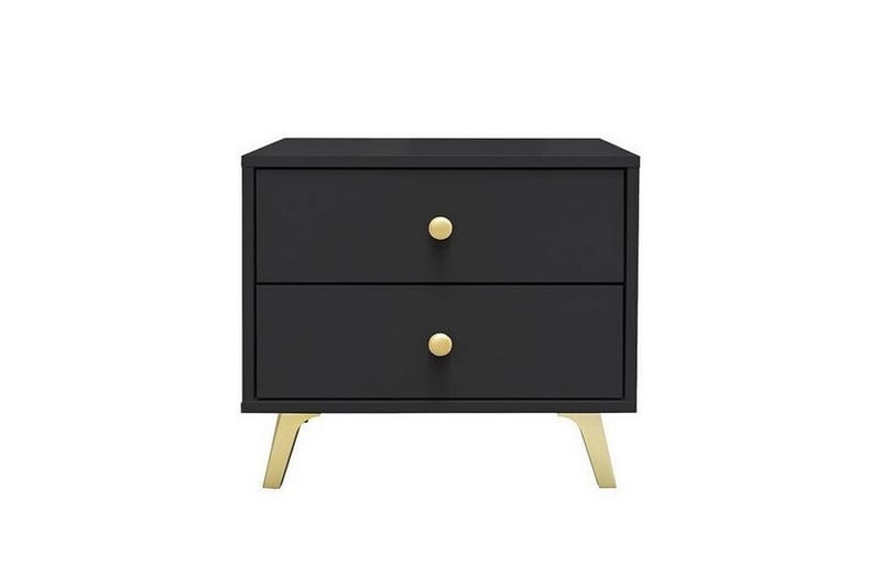 Emyvale Børnesengebord 48 cm - Sort - Møbler - Børnemøbler - Børneborde - Sengebord børn