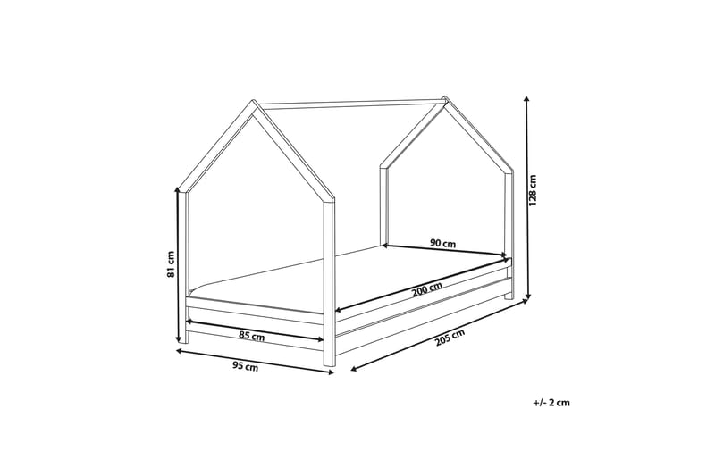 Farrah Juniorseng 90x200 cm - Grå - Møbler - Børnemøbler - Børneseng & juniorseng