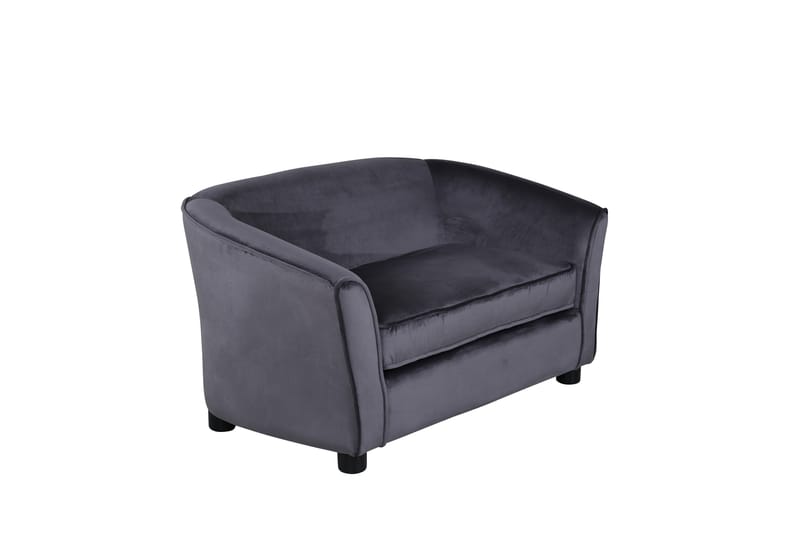 Måna Børnesofa Velour - Mörkgrå - Møbler - Børnemøbler - Børnesofa