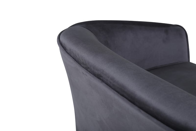 Måna Børnesofa Velour - Mörkgrå - Møbler - Børnemøbler - Børnesofa