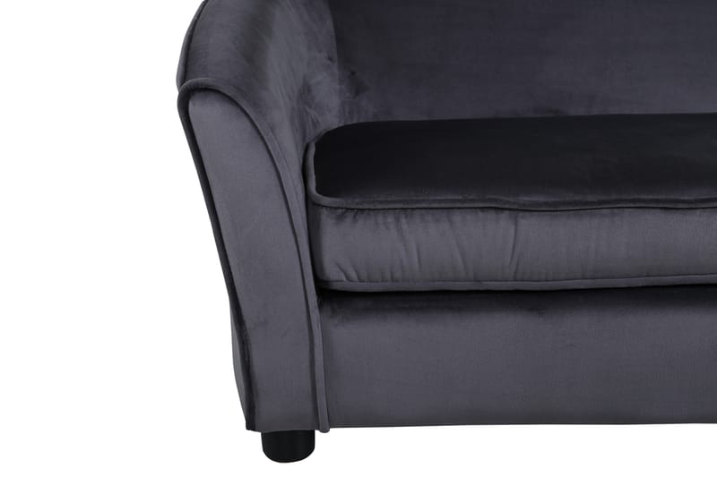 Måna Børnesofa Velour - Mörkgrå - Møbler - Børnemøbler - Børnesofa