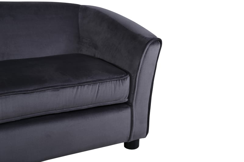 Måna Børnesofa Velour - Mörkgrå - Møbler - Børnemøbler - Børnesofa