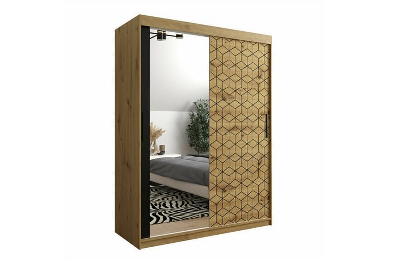 Dunvegan Garderobe 150x200 cm - Sort - Møbler - Børnemøbler - Opbevaring børneværelse - Børneskab