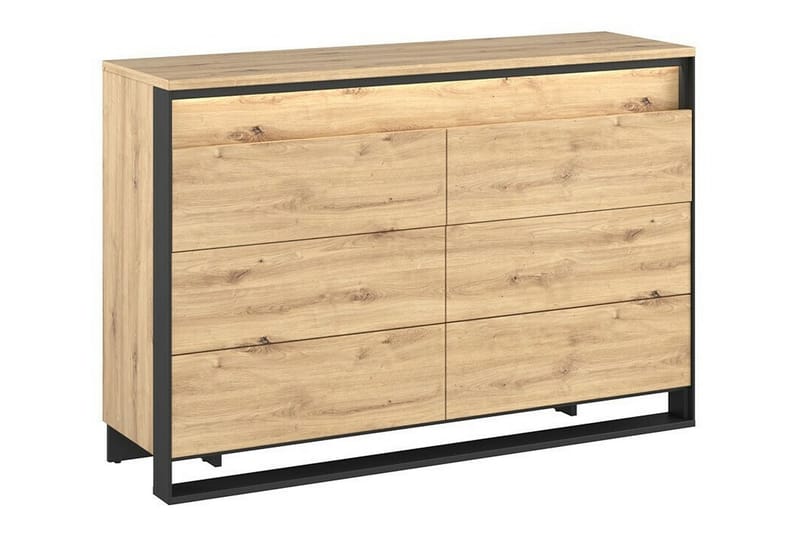 Rathmore Børneskab 130x91 cm - Sort - Møbler - Børnemøbler - Opbevaring børneværelse - Børneskab