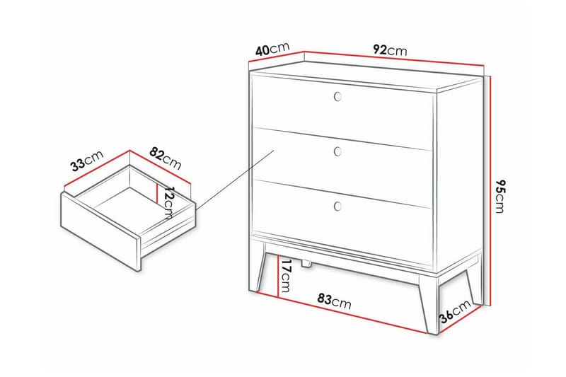 Rathmore Børneskab 92x95 cm - Hvid - Møbler - Børnemøbler - Opbevaring børneværelse - Børneskab