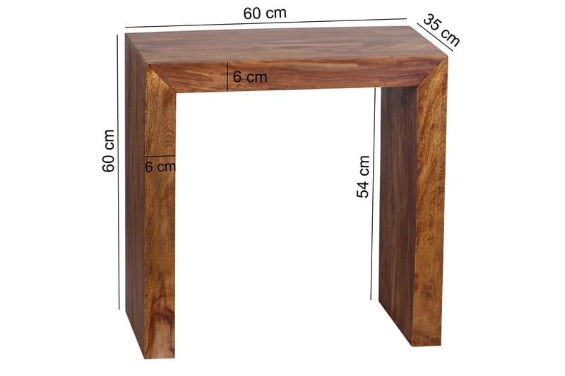 Bombard Sidebord 60 cm - Træ / natur - Lampebord - Bakkebord & små borde