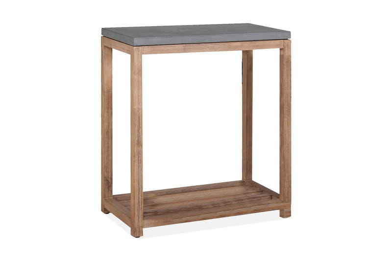 Hylde SANDSTONE 57x28xH65cm grå fibercement - Lampebord - Semmenfoldeligt bord - Bakkebord & små borde