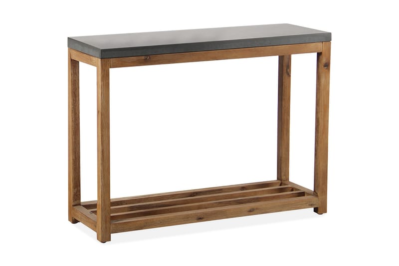Hylde SANDSTONE 87x28xH60cm grå fibercement - Lampebord - Semmenfoldeligt bord - Bakkebord & små borde