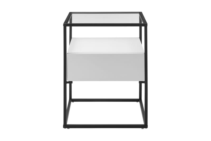Karysma Sidebord 43 cm - Hvid - Lampebord - Semmenfoldeligt bord - Bakkebord & små borde