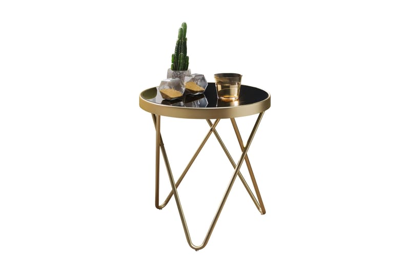 Reineck sidebord 42 cm - Guld - Møbler - Borde - Aflastningsbord - Bakkebord & små borde