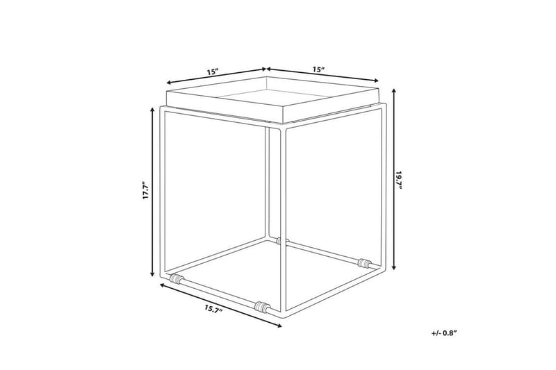 Sa | på sidebord 40 cm - Sort - Lampebord - Bakkebord & små borde