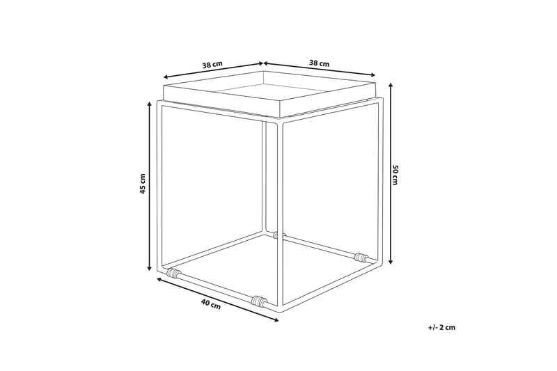 Sa | på sidebord 40 cm - Sort - Lampebord - Bakkebord & små borde