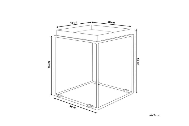 Sa | på sidebord 40 cm - Sort - Lampebord - Bakkebord & små borde