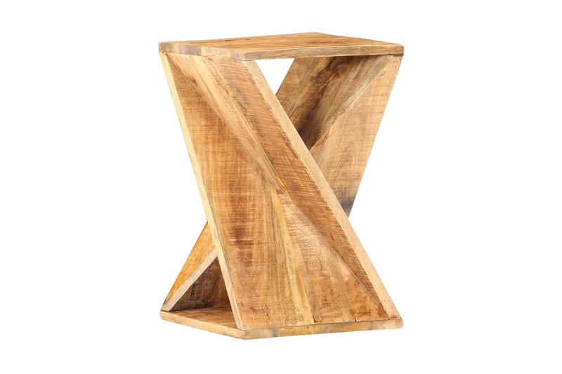 sidebord 35 x 35 x 55 cm massivt mangotræ - Brun - Lampebord - Bakkebord & små borde