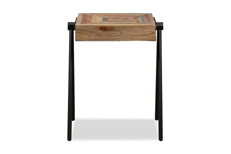 Sidebord Massiv Genbrugstræ Teak - Brun - Lampebord - Bakkebord & små borde