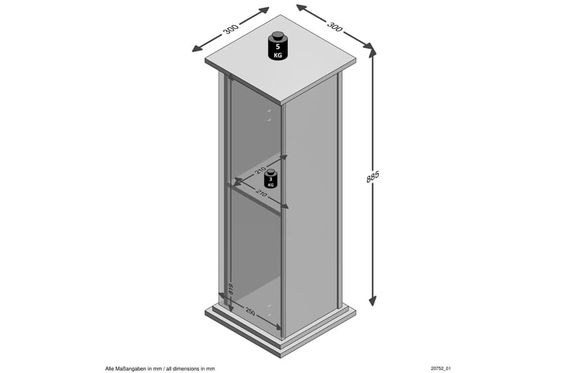 Trow Sidebord 30 cm - Brun - Møbler - Borde - Aflastningsbord - Konsolbord & sidebord