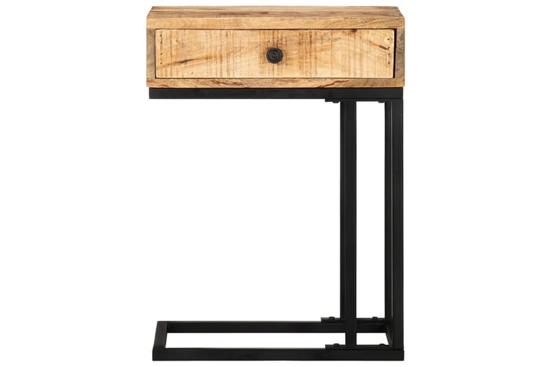 U-Formet Sidebord 45X30X61 cm Massivt Mangotræ - Brun - Møbler - Borde - Aflastningsbord - Bakkebord & små borde