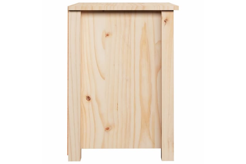 beBasic sengebord 40x35x49 cm massivt fyrretræ - Brun - Møbler - Borde - Aflastningsbord - Sengebord