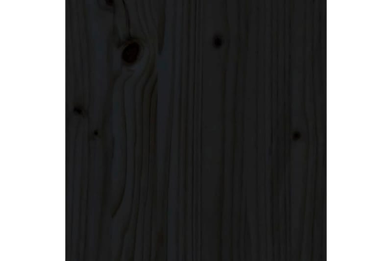 beBasic sengebord 40x35x49 cm massivt fyrretræ sort - Sort - Sengebord